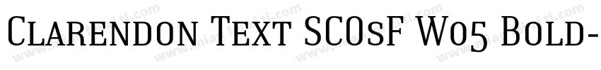 Clarendon Text SCOsF W05 Bold字体转换